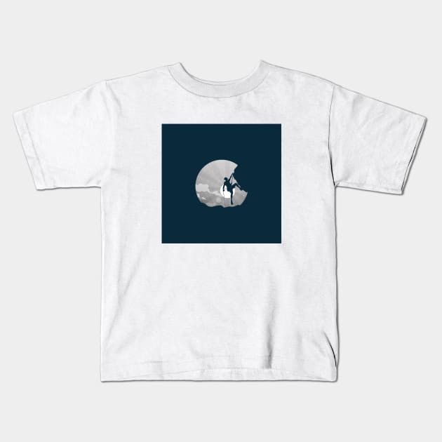 Rock Climbing Kids T-Shirt by Climbinghub